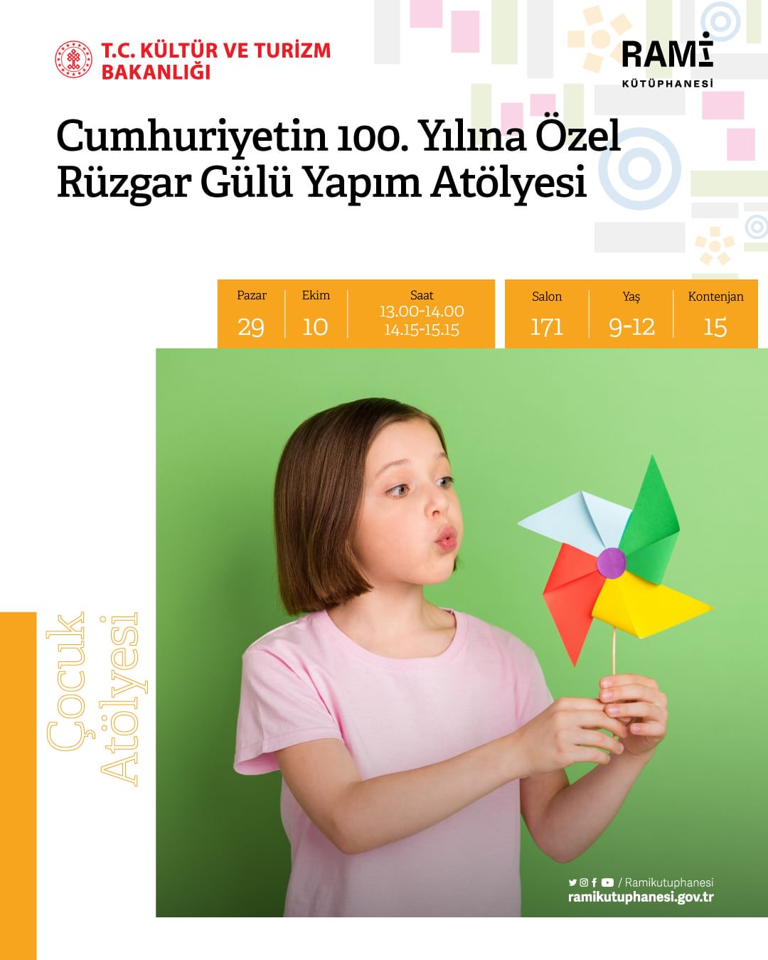 Rami Kütüphanesi - Rüzgar Gülü Yapım Atölyesi